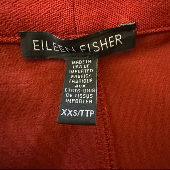 Eileen Fisher XXS Stretch Pockets Long Open Blazer Semi Structured Oversized - Picture 13 of 14